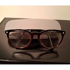 Versace Eyeglasses Frames MOD.3257 5117, 53-18-140, Black, Made in Italy USED